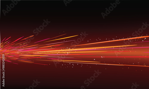 Abstract Colorful Speed Light Streaks Background