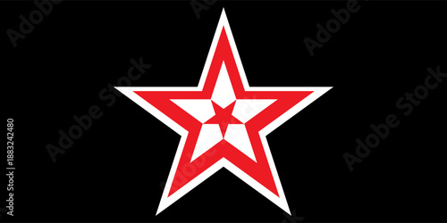 Neon lines light red and white color star background wallpaper