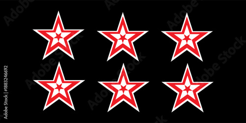 Neon lines light red and white color star background wallpaper