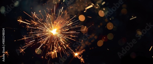 Sparks from holiday sparkle...
