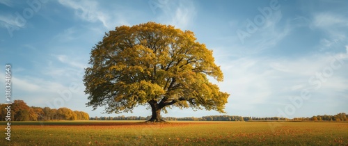 A large tree featuring many...