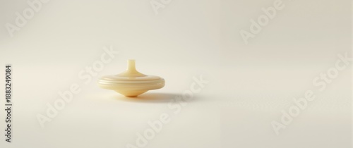 A solitary pale yellow spin...