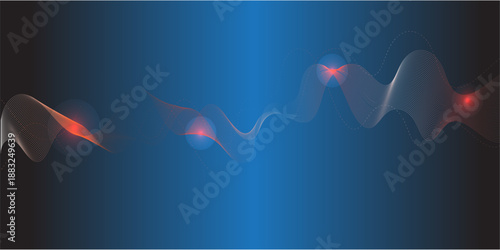 Simple sound wave lines background