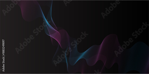 Simple sound wave lines background