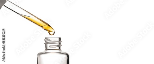 Cosmetic oil drops from a p...