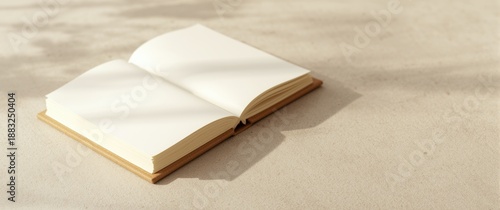 Mockup featuring an open bl...