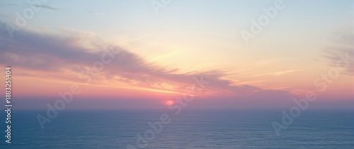 Pink-tinted Cirrus clouds i...