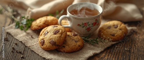 Cookies and Tea in Closeup ...