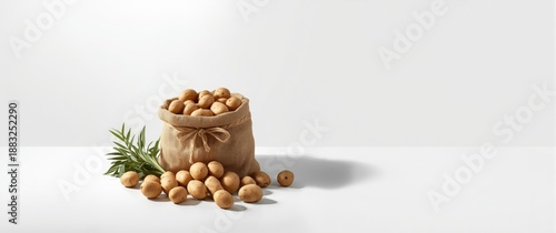 Potatoes Placed in Sack wit...