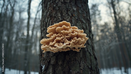 Close-up of Schizophyllum c...