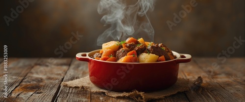 Beef and potatoes prepared ...