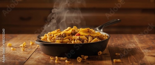 Skillet cheeseburger mac an...