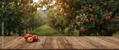 Background of an Apple Orchard