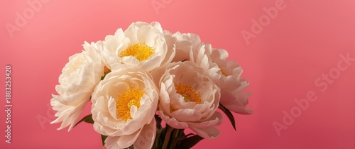 White flowers with yellow s...
