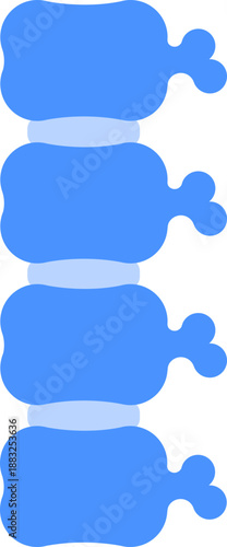 의료 병원 아이콘 심볼 척추