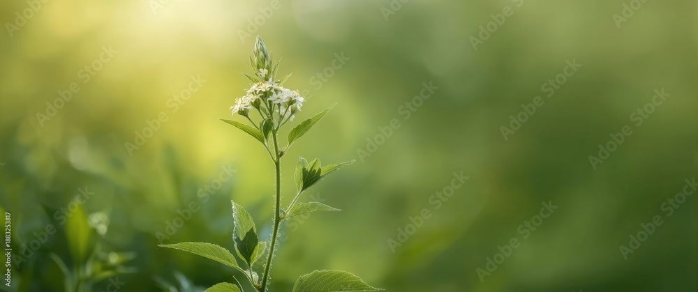Fototapeta premium Branch with elderflower buds set to bloom