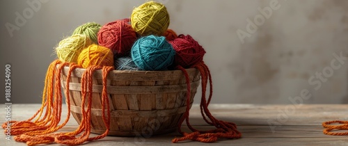 Basket filled with vibrant ...
