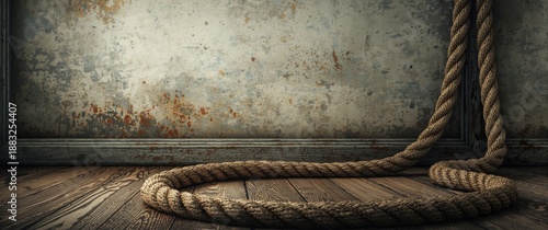 Textured ship rope against ...