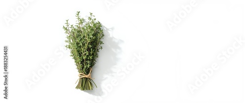 green bundle of thyme, fres...