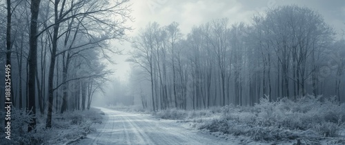 Serene scene featuring a tr...