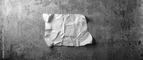 Crumpled black and white pa...