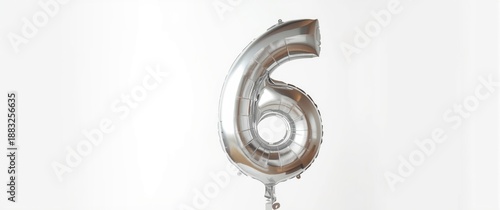 Reflective metallic number ...