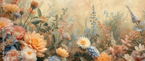 Colorful flowers as a natur...