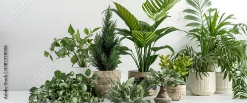 Isolated potted plant showc...