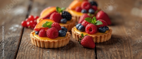 French desserts close-up: t...