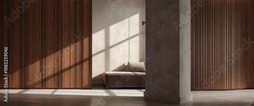 Section of built-in furnitu...