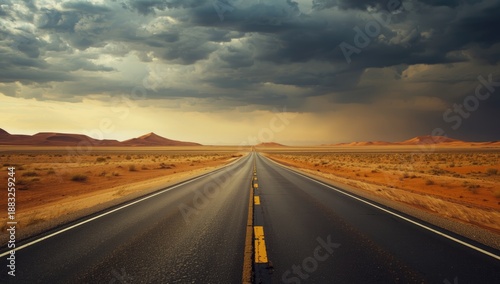 Roadside scene showing sand...