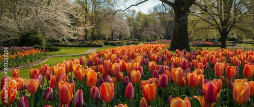 Garden in spring featuring ...
