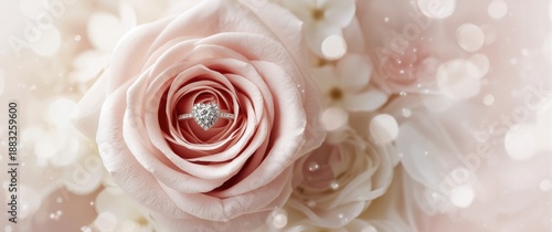 White gold engagement ring ...