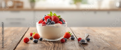 Yogurt and Berries on a Tab...