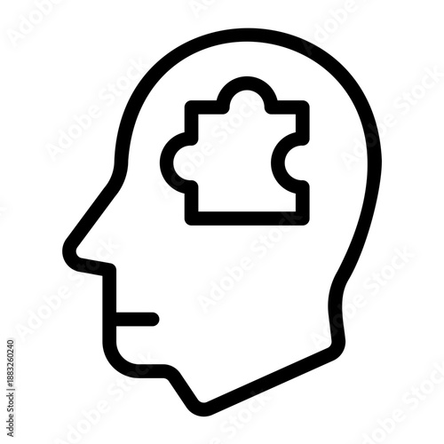 problem solving line icon