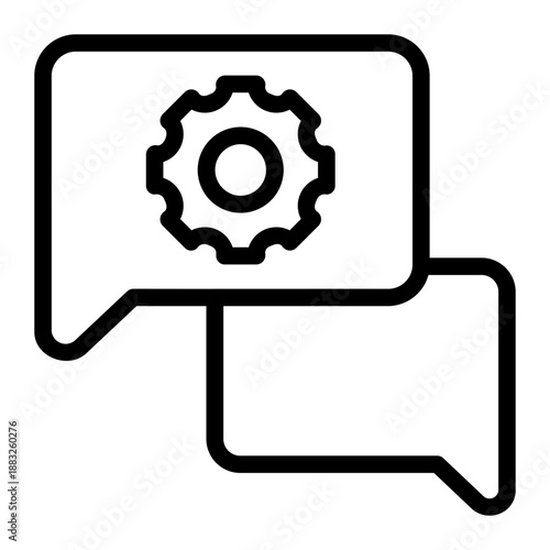 strategic consulting line icon