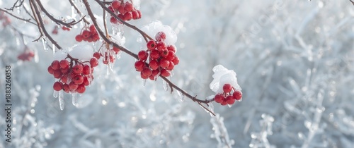 Winter Garden Scene of Rowa...