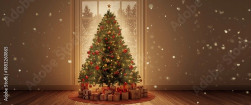 Decorative Christmas tree a...