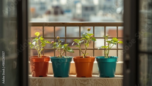 Balcony gardening with pump...