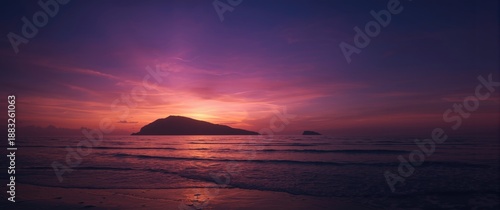 Enchanted Sunset Horizon Scene