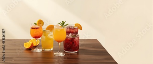 Assortment of glasses and c...