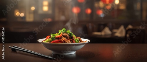 Food at a Chinese restauran...