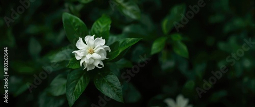 Blooming Jasminum sambac fl...