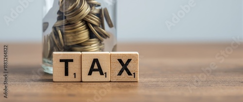 Glass bottle with coin and ...