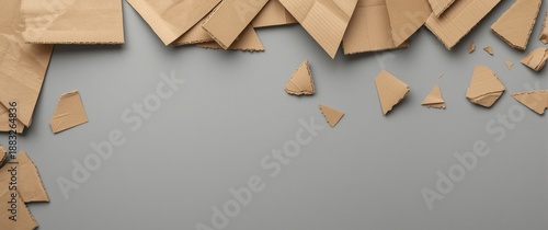 Close-up of cardboard piece...