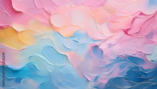 a gentle mix of pastel colors fills the canvas showcasing a calming blend of pink blue and soft yellow tones this serene background invites creativity and peace