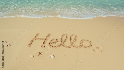 Seashells and greeting mess...