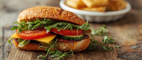 Quick snack sandwich featur...