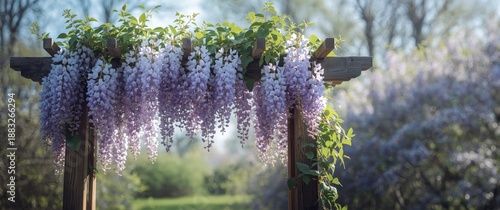 Beautiful purple wisteria b...