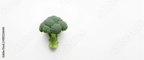 Raw broccoli isolated again...
